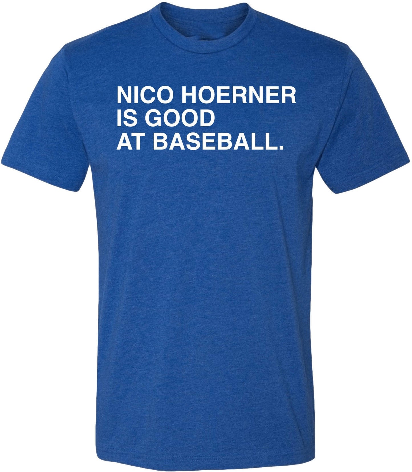 OBVIOUS SHIRTS Merch Nico Hoerner Is Good At Baseball T-Shirt Presents For Baseball Lovers