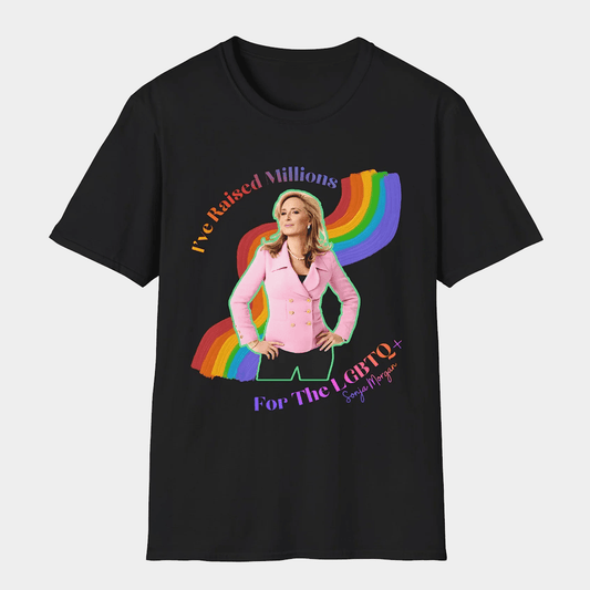 Sonja Morgan Merch I've Raised Millions For The LGBTQ Community Graphic T-Shirt LGBTQ Gifts - Lily Birch Market