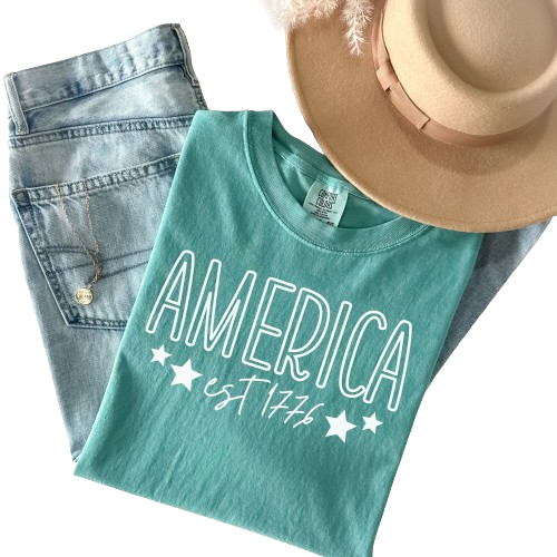 Fourth of July Shirt, Big USA Tshirt, America Comfort Colors Tshirt