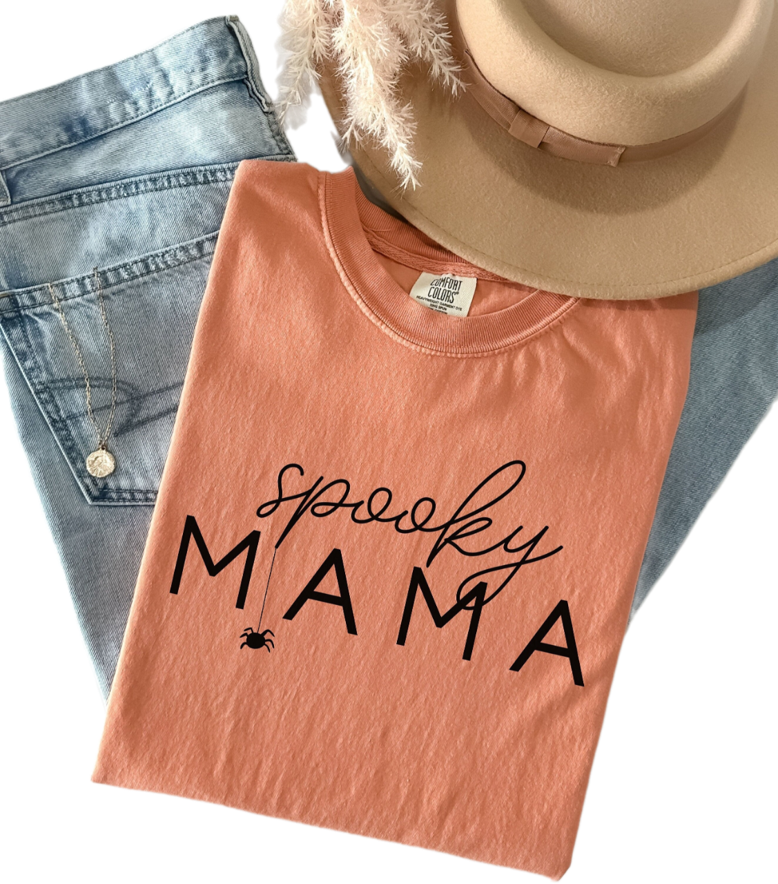 Comfort Colors Mommy Halloween Shirt, Womens Halloween Mama Tshirt