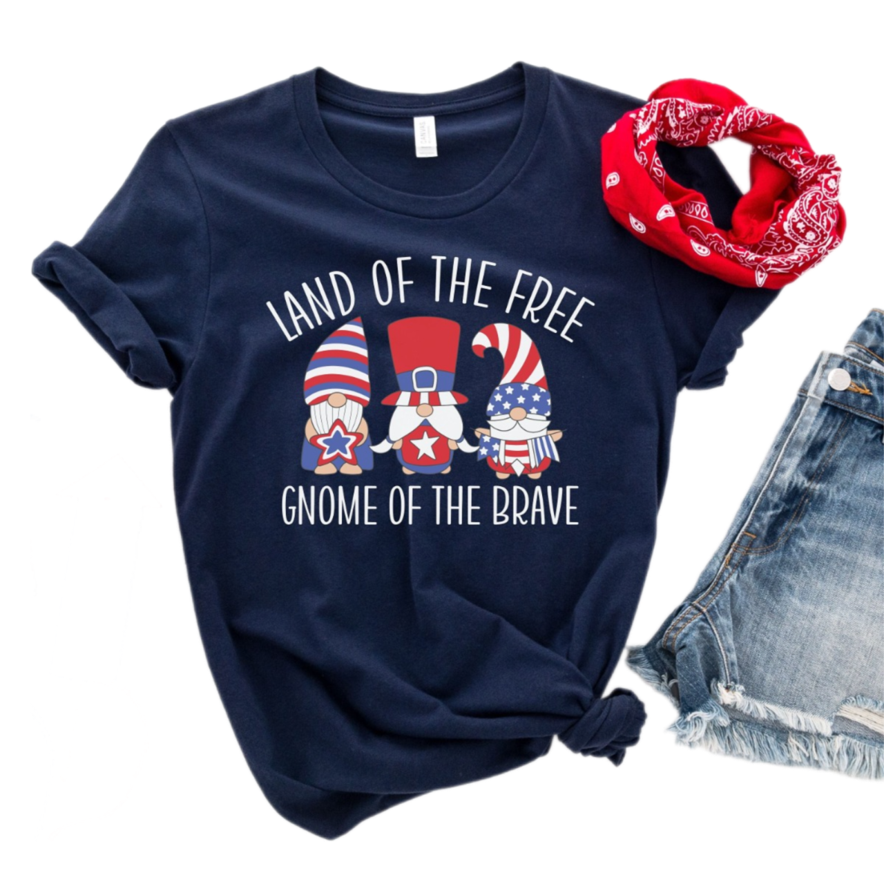 4th July Shirt Womens, 4th July Gnome Shirt