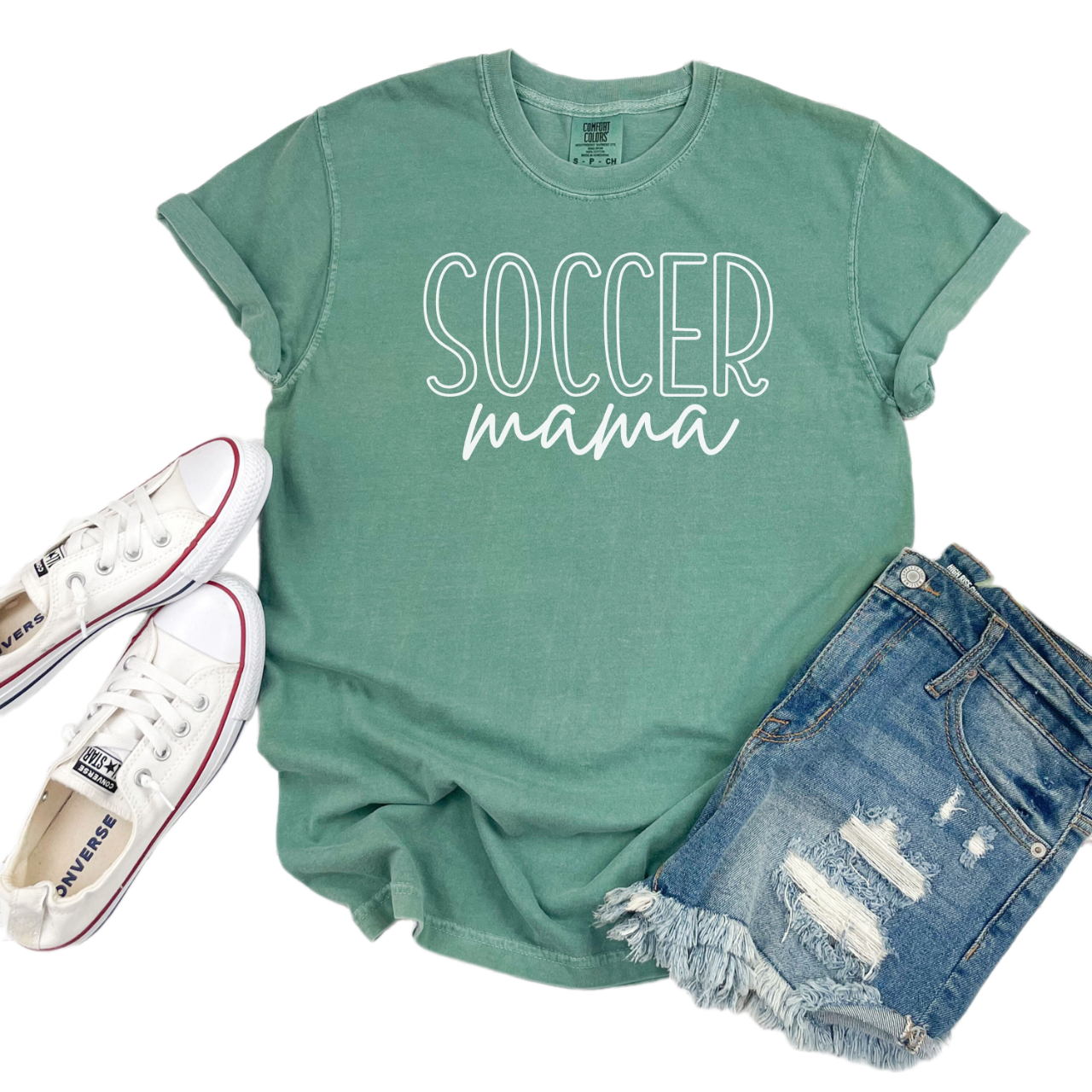 Comfort Colors Soccer Mama shirt, soccer mom Shirt, gift for soccer mom