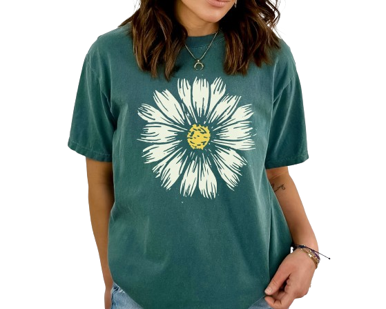 Comfort Colors Daisy Shirt, Wildflower Tshirt, Cute Boho Shirt