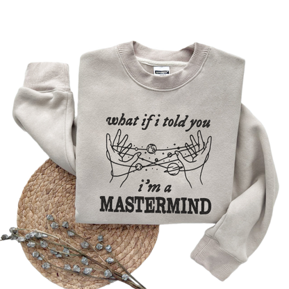 Embroidered What If I Told You I’m A Mastermind Sweater, Trending Unisex Sweatshirt, Unique Embroidered Hoodie Gift, I’m A Mastermind