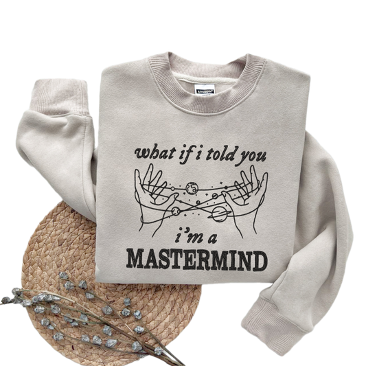 Embroidered What If I Told You I’m A Mastermind Sweater, Trending Unisex Sweatshirt, Unique Embroidered Hoodie Gift, I’m A Mastermind