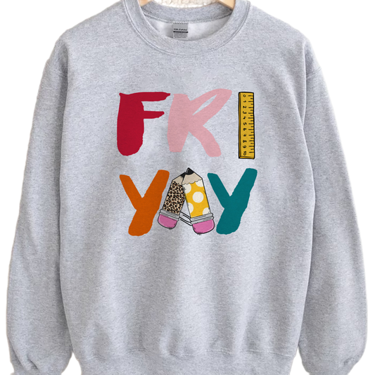 Fri Yay Teacher Shirt, Trending Unisex Tee Shirt, Funny Unique Shirt Gift For Teacher, School Friyay Funny Hoodie,Fri Yay Teacher Sweatshirt