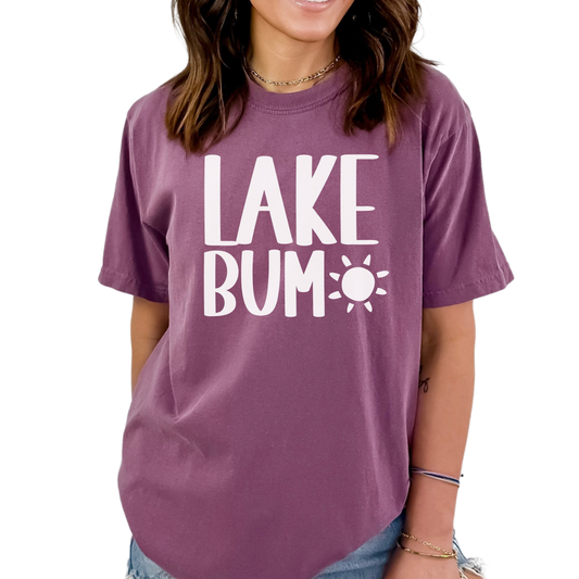 Comfort Colors Lake Bum Shirt, On Lake Time Shirt, Wake and Lake Shirt