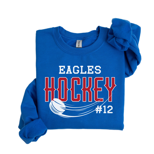 Custom Hockey Sweatshirt, Personalized Hockey Hoodie, Hockey Team Pullover