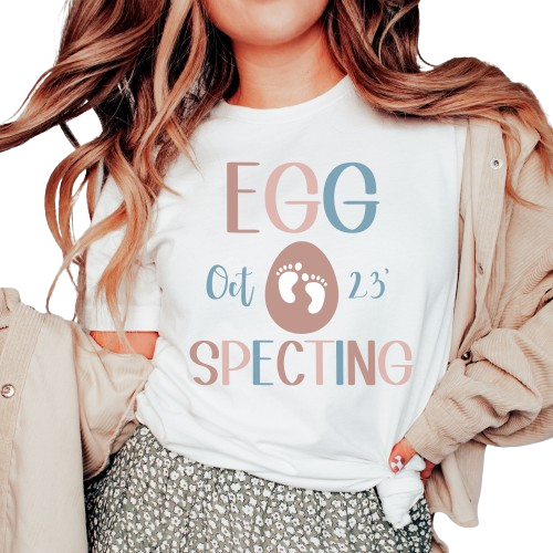 Custom Easter Pregnancy Announcement Shirt, Expecting Easter Shirt