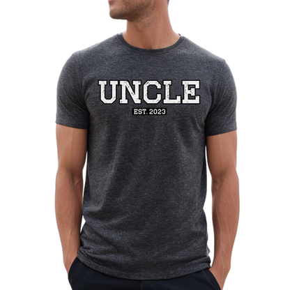 Custom uncle shirt, Uncle established shirts, proud uncle shirt custom, uncle shirt personalized, new uncle t shirt, Uncle tees