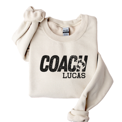 Custom Soccer Coach Sweatshirt, Personalized Soccer Coach Crewneck, Soccer Coach Gift, Coach Tee