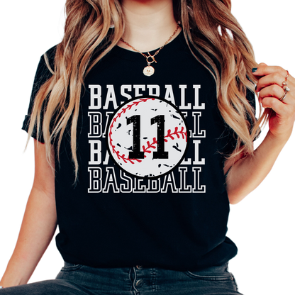 Personalized Baseball Mom Shirt, Baseball Fan Shirt, Cute Baseball Heart Shirt