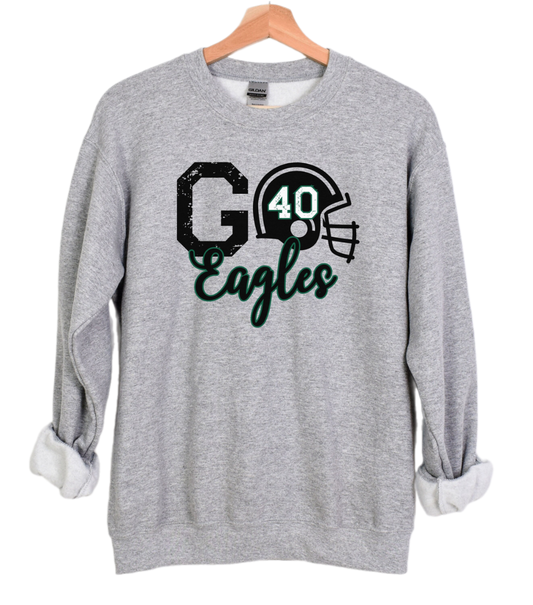 Football Sweatshirt, Personalized Football Mom Crewneck, Football Fan Pullover