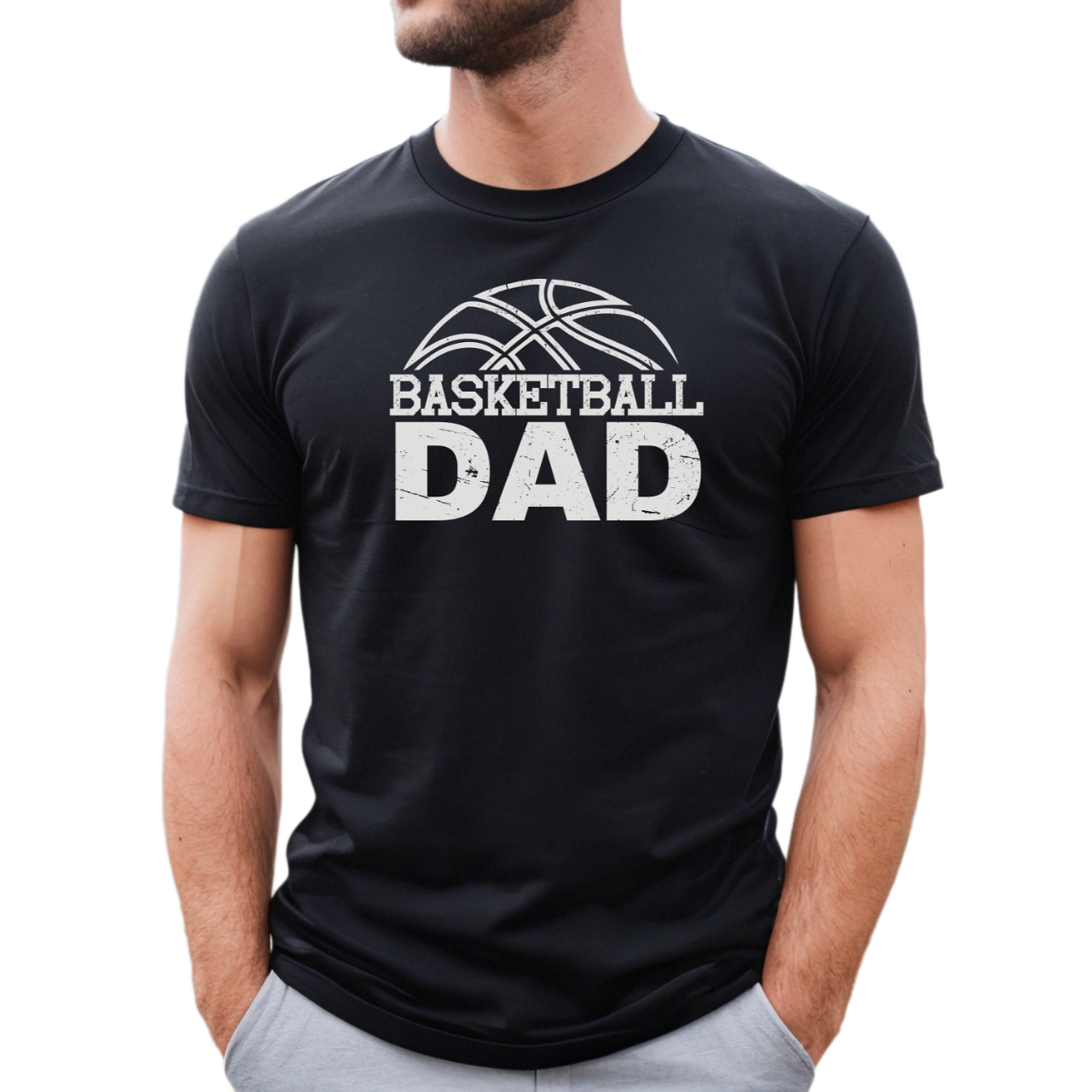 Dad Basketball Shirt, Basketball dad t shirt, Love Basketball tee, cool basketball shirt, proud basketball dad t-shirt, Red Basketball Shirt