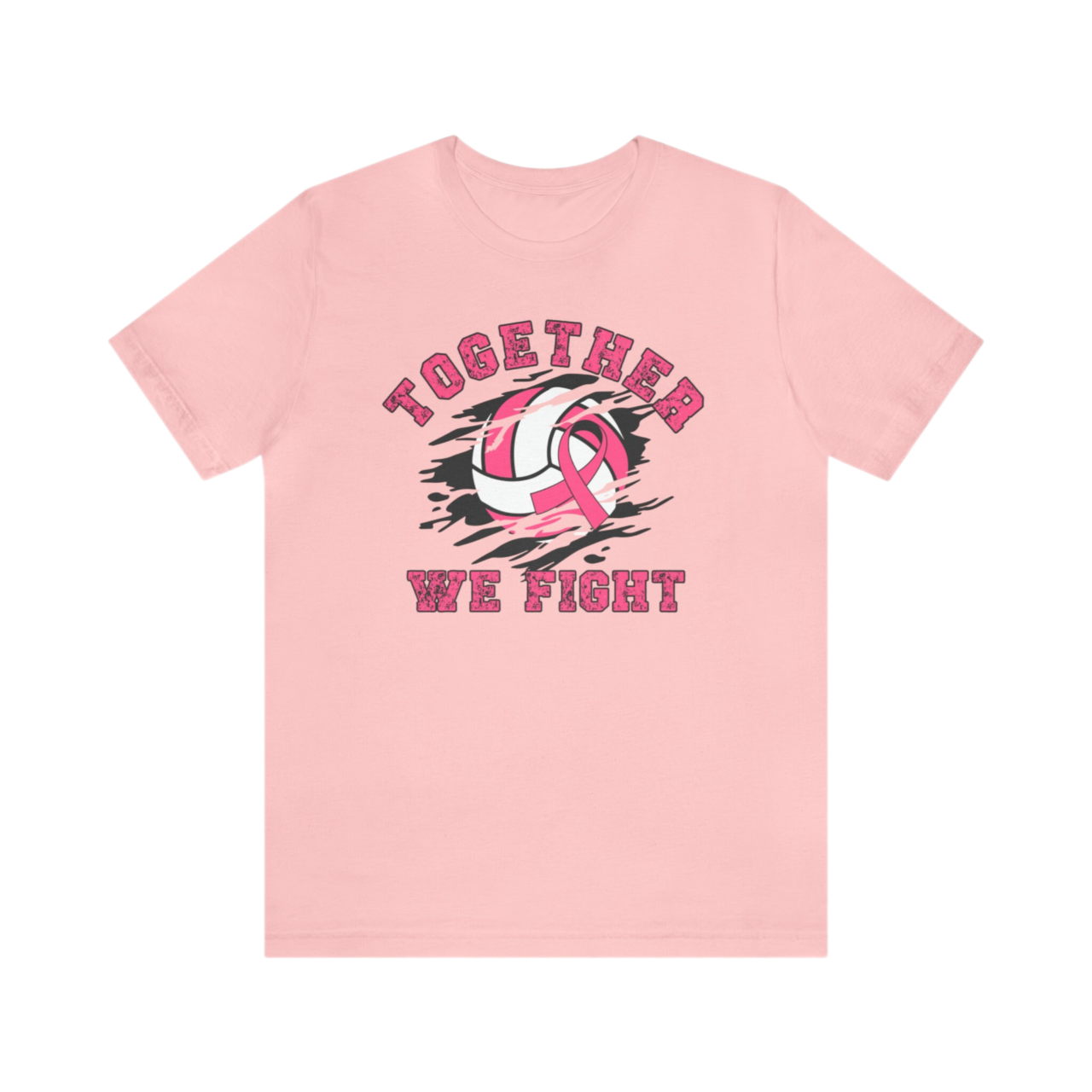 Breast Cancer Awareness Volleyball Shirt, Together We Fight Tshirt