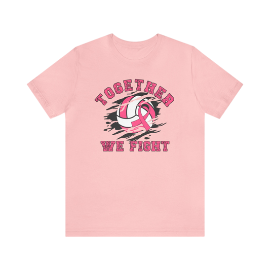 Breast Cancer Awareness Volleyball Shirt, Together We Fight Tshirt