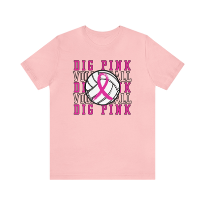 Dig Pink Volleyball Shirt, Breast Cancer Awareness Volleyball Shirt, Together We Fight Tshirt, Cancer Awareness Shirt