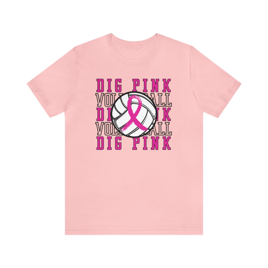 Dig Pink Volleyball Shirt, Breast Cancer Awareness Volleyball Shirt, Together We Fight Tshirt, Cancer Awareness Shirt