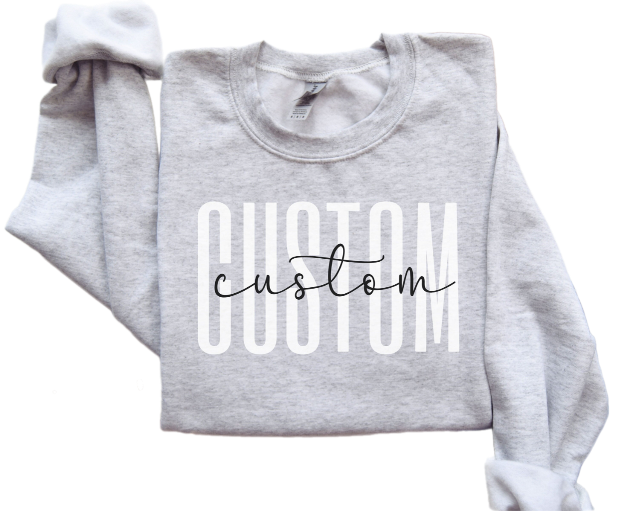 Personalized Sweatshirt, Custom Text Sweater, Logo Sweater, Team Logo Shirt, Business Sweatshirt, Custom T-Shirt