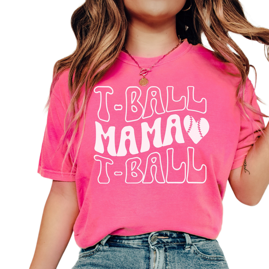 Comfort Colors Tball Mom Shirt, Tee Ball Mom Shirt, Tball Shirts