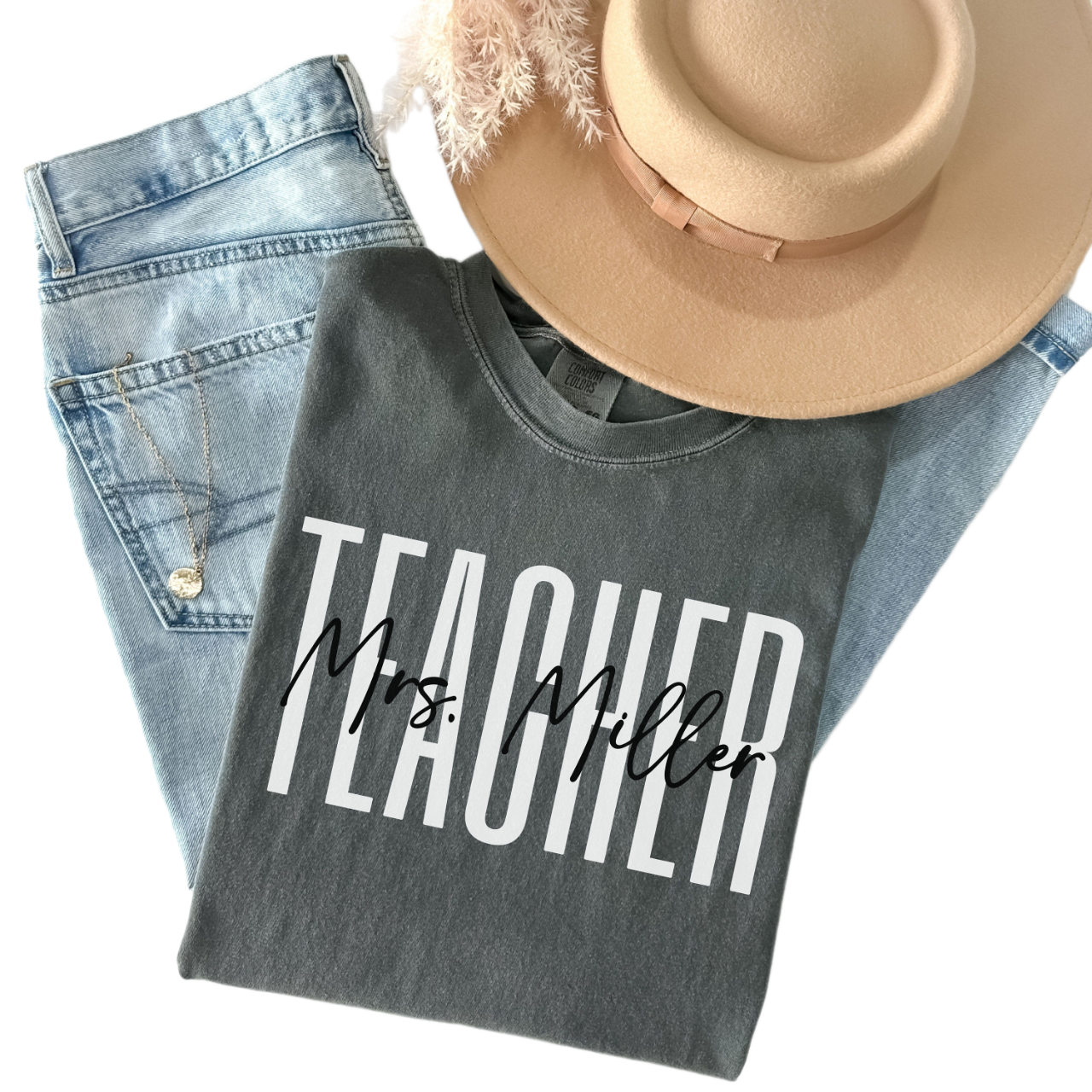 Comfort Colors Teacher Tee, Personalized Teacher Gift, Teacher Appreciation, Back to School, New Teacher Gift