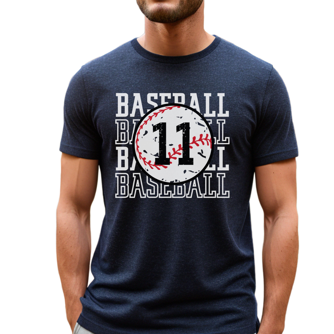 Baseball Number Shirt, Men's Custom Baseball Shirt, Personalized Baseball Shirt