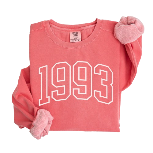 Birth Year Sweatshirt, Birthday Sweatshirt, Personalized Birthday Gift, Trendy Birth Year