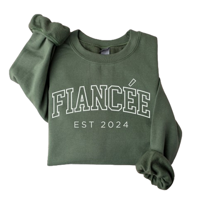 Fiancee Est 2024 Sweatshirt, Engagement Gift, Future Mrs Sweatshirt, Bridal Shower Gift