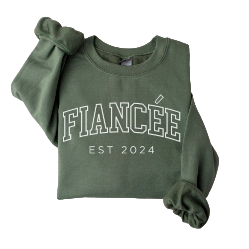 Fiancee Est 2024 Sweatshirt, Engagement Gift, Future Mrs Sweatshirt, Bridal Shower Gift