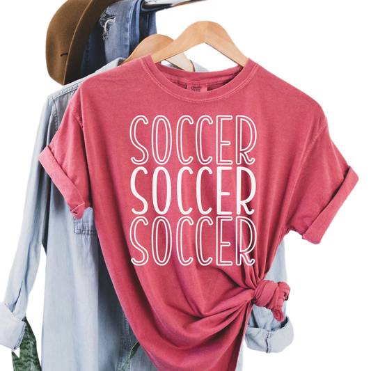 Comfort Colors Soccer Mom Shirt, Soccer Fan Gift, Soccer Team Tshirt