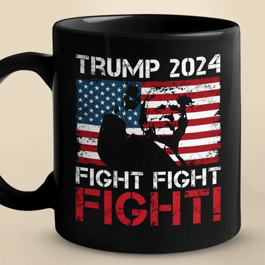 Trump Will Survive To Fight For America - Trump Election Black Mug