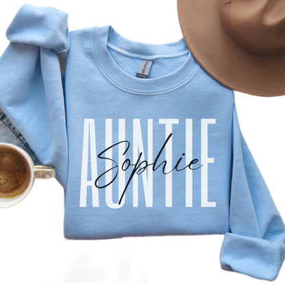 Auntie Crewneck, Gift for Aunt, Pregnancy Announcement