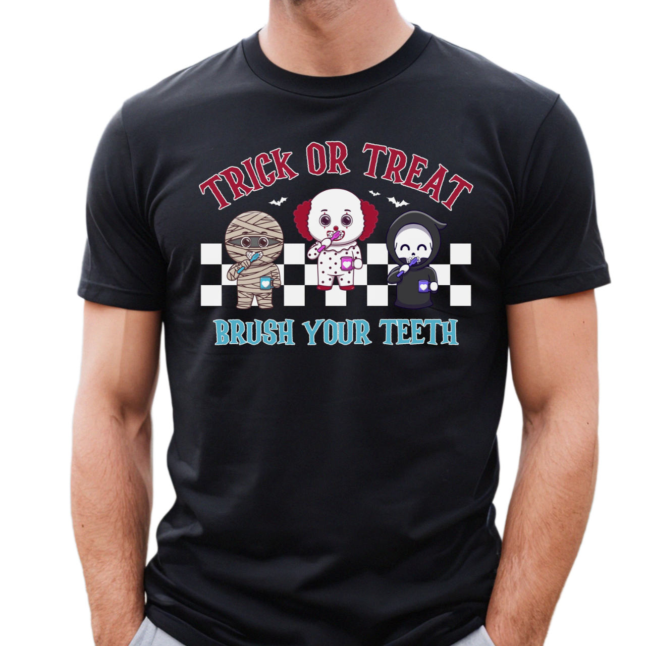 Dentists Halloween shirts, funny dentist Halloween shirt, Dental Assistant Shirt, trick or treat brush your teeth tee