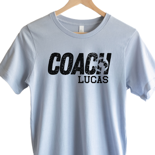 Coaches gift Soccer, Personalized Soccer coach gift, Highschool Soccer coach shirt, Soccer Gift for Dad