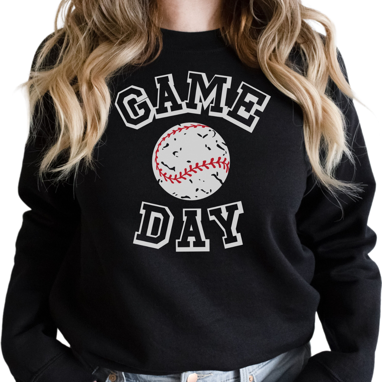 Baseball Game Day Sweatshirt, baseball fan gift, baseball sweatshirt