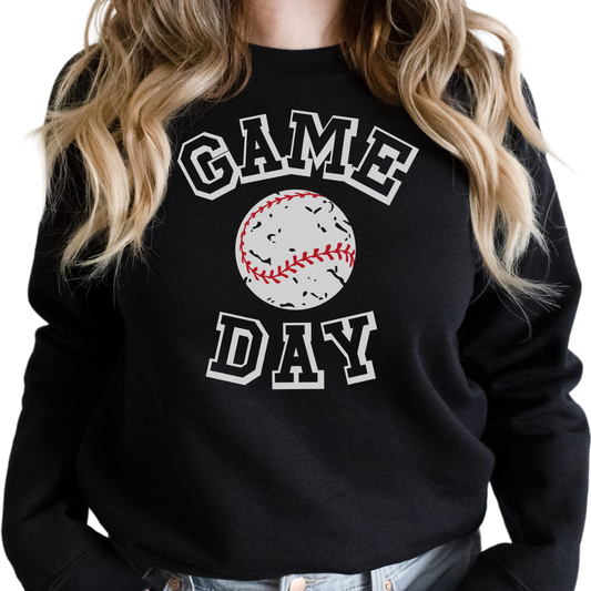 Baseball Game Day Sweatshirt, baseball fan gift, baseball sweatshirt