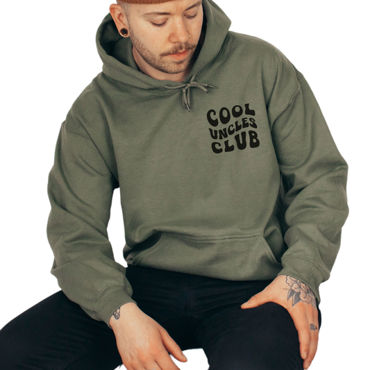 Cool Uncles Club Sweatshirt, Men's Uncle Hoodie, Pregnancy Announcement