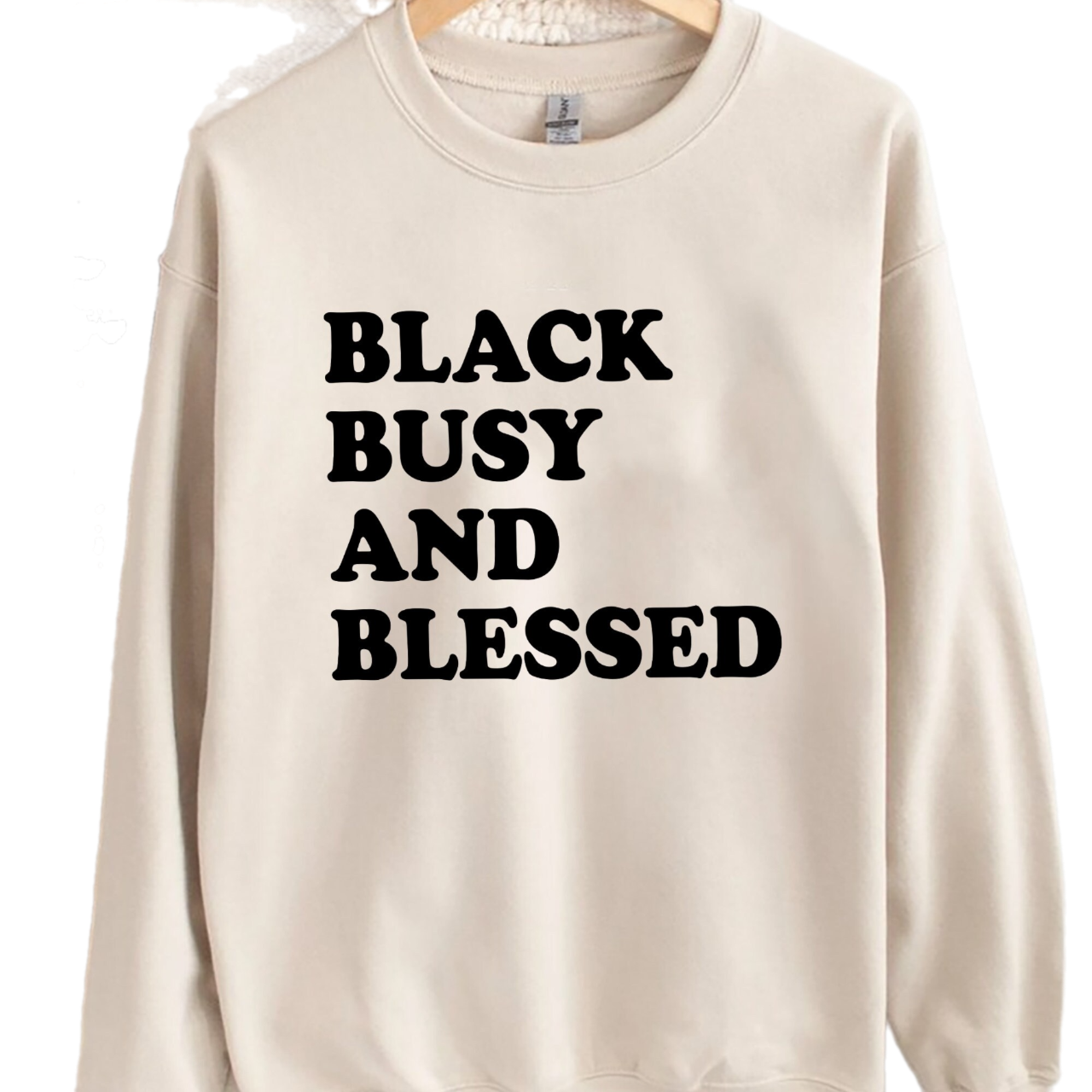 Black Busy And Blessed Shirt, Trending Unisex Tee Shirt, Shirt Gift For Black Friend, Black Busy And Blessed Sweatshirt Hoodie