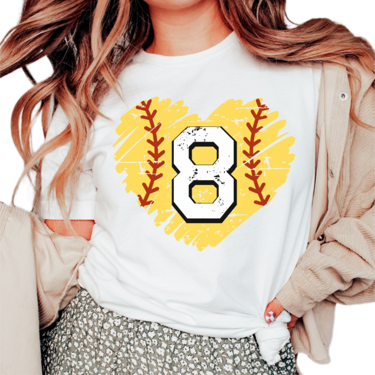 Custom Softball Number Shirt, Softball Heart Shirt, Softball Mom Shirt, Softball Team Shirt, Personalized Softball Shirt, Softball Fan Shirt