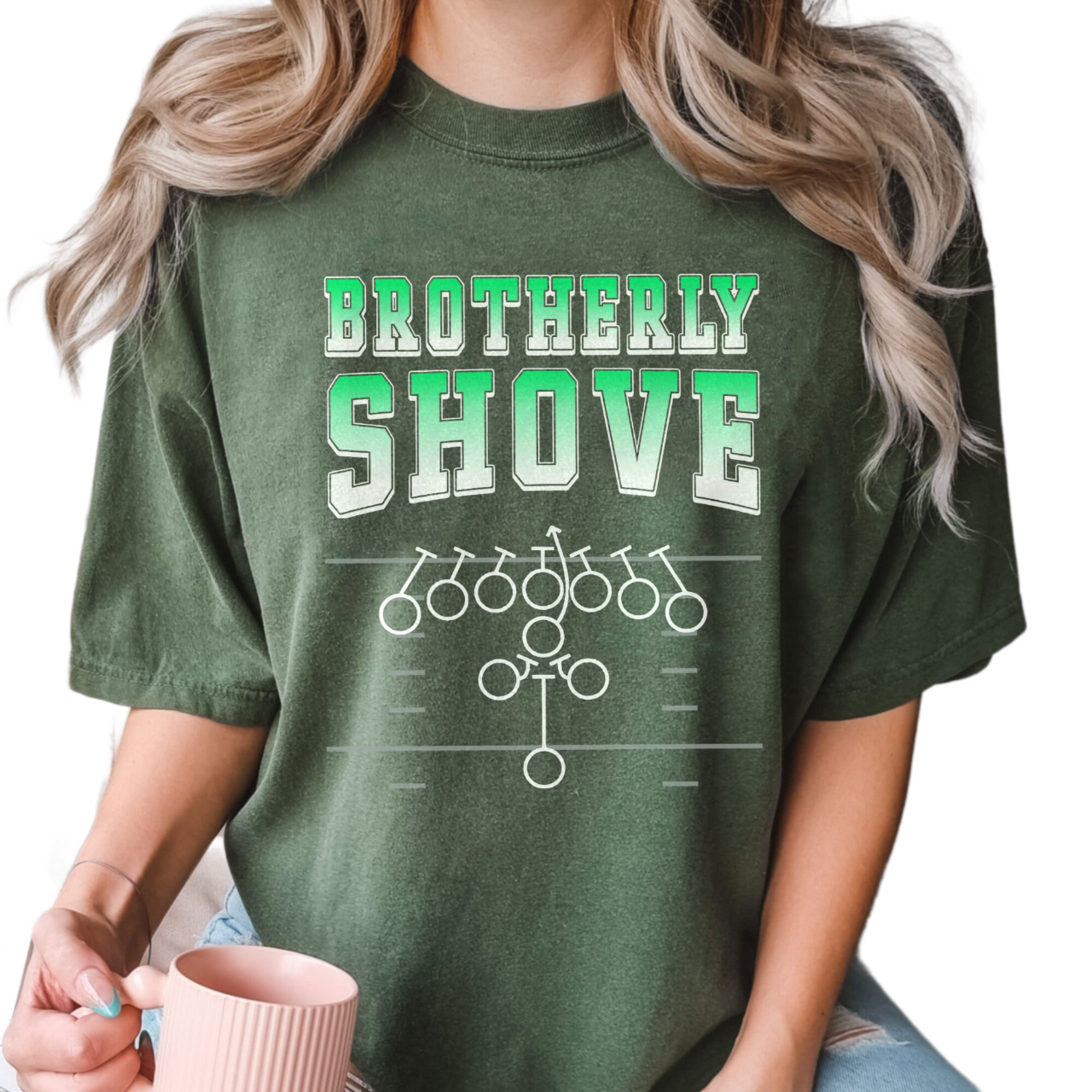 Brotherly Shove Shirt, Trending Unisex Tee Shirt, Unique Shirt Gift For Football Fan, Brotherly Shove Football Sweatshirt Hoodie