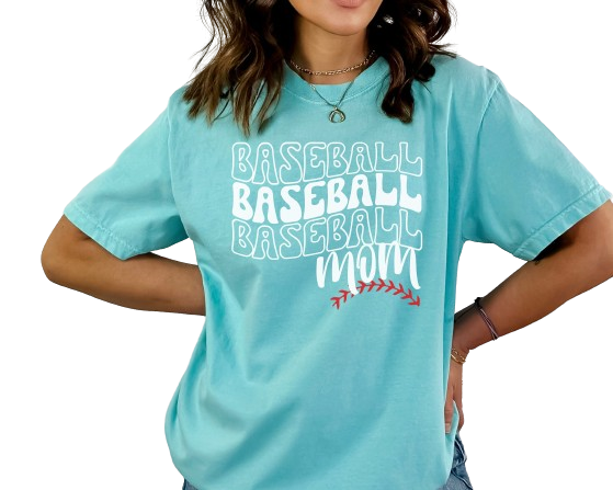 Comfort Colors Baseball Mom shirt, Groovy Baseball Life Shirt, Game Day shirt