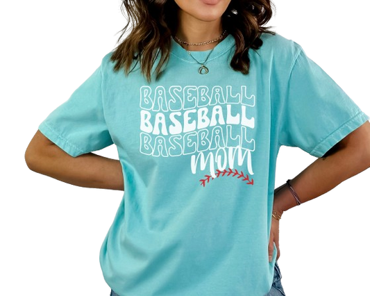 Comfort Colors Baseball Mom shirt, Groovy Baseball Life Shirt, Game Day shirt