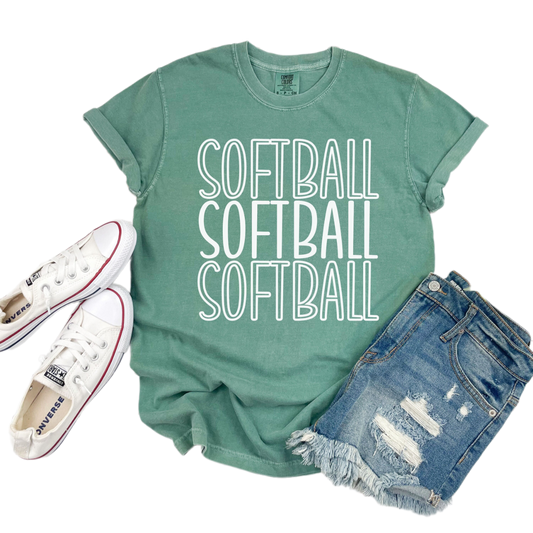 Comfort Colors Softball Shirt, Cute Softball Life Shirt