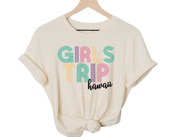 Custom Girls Trip T-shirt, customized girl's trip shirt, customized birthday trip tee