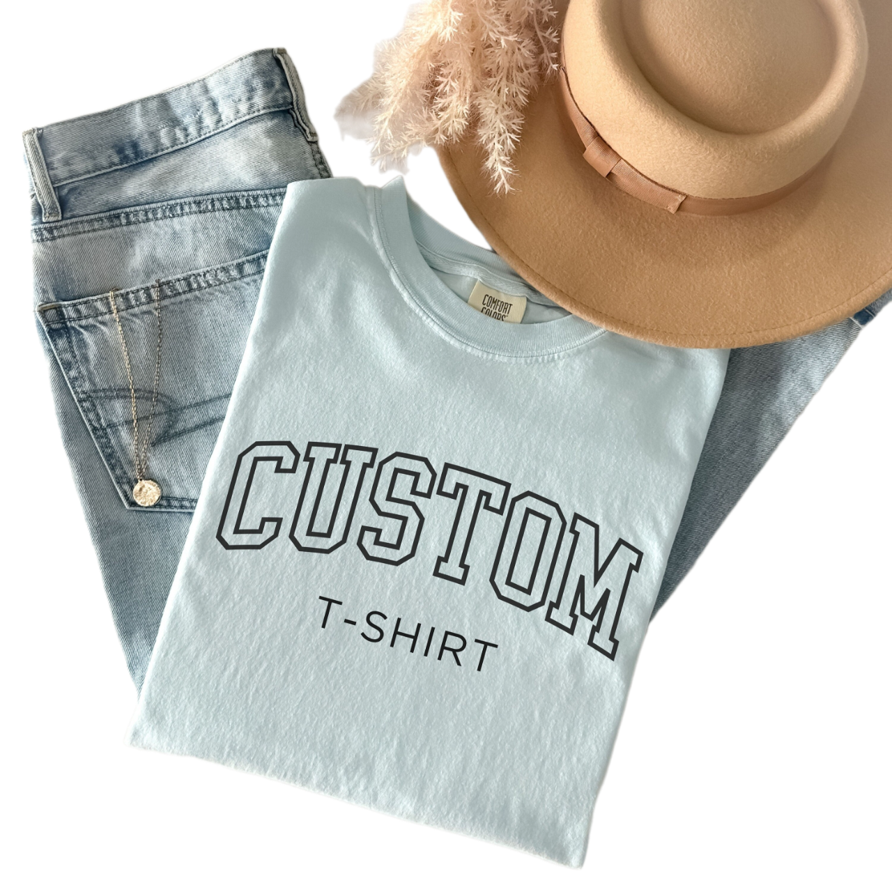 Custom Shirt, Comfort Colors Custom Tee, Comfort Colors, Custom Your Text, College Letters Custom Tshirt, Personalized Shirt