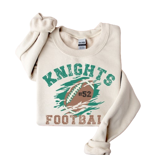 Custom Football Sweatshirt, Personalized Football Mom Crewneck, Football Fan Pullover