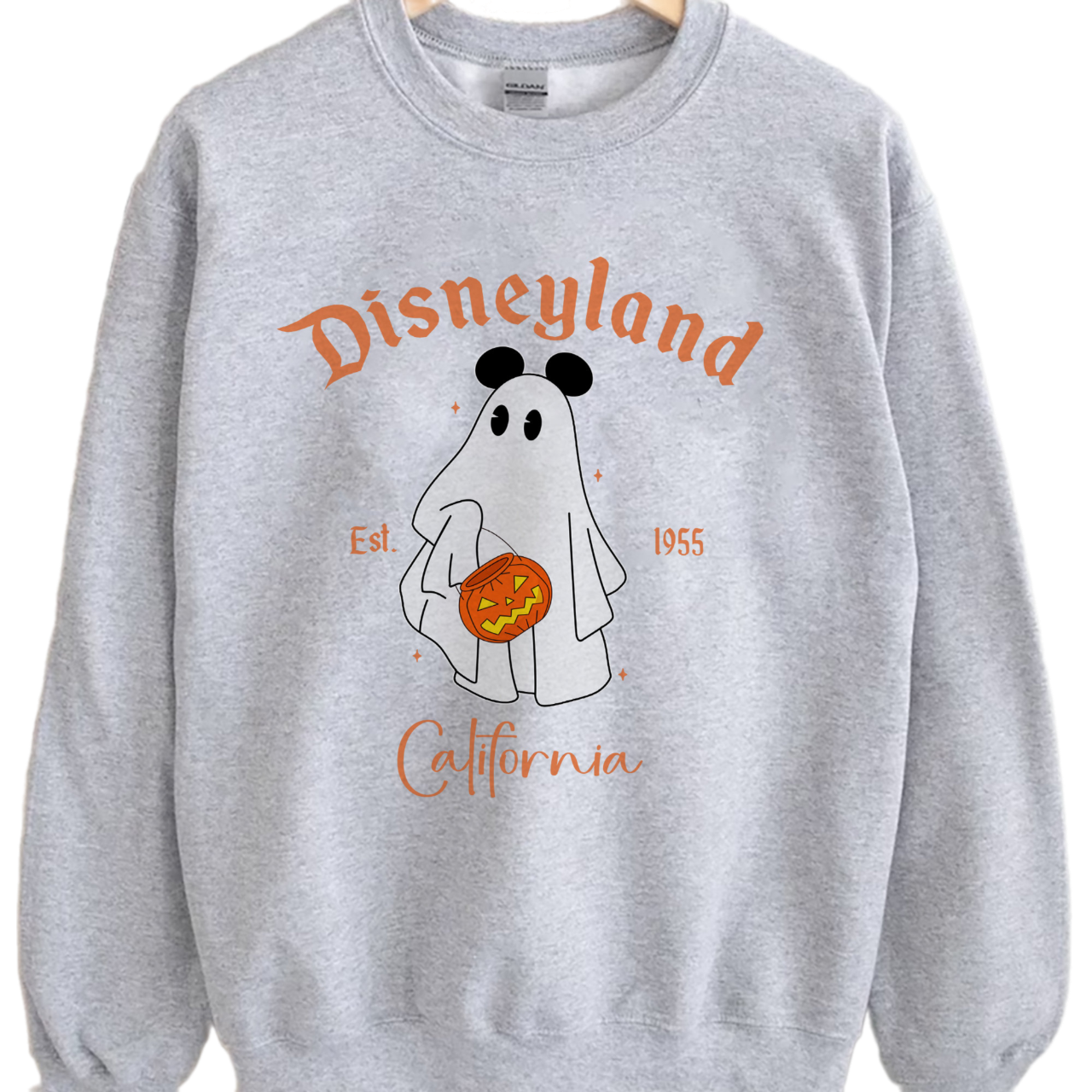 Disneyland Est 1955 Mickey Mouse Sweatshirt, Disneyland Halloween Matching Shirt, Halloween Mickey Ghost,Mickey Halloween Pumpkins Hoodie