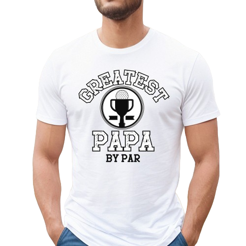 Best papa by par golf shirt, Papa golf t-shirt, golf gift for grandpa