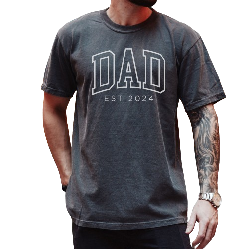 Comfort Colors Dad Shirt, Dad Est 2024 Shirt, Gift for Dad, Cool Dad