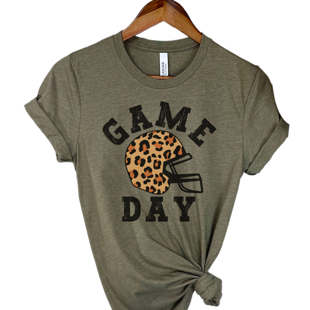 Football Game Day Shirt, Leopard Print Football Shirt, Tailgate Party Shirt, Women's Football Shirts, Fantasy Football